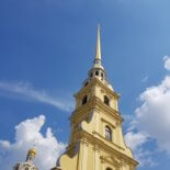 the peter and paul fortress birdeye view