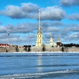 The Peter and Paul Fortress river side view